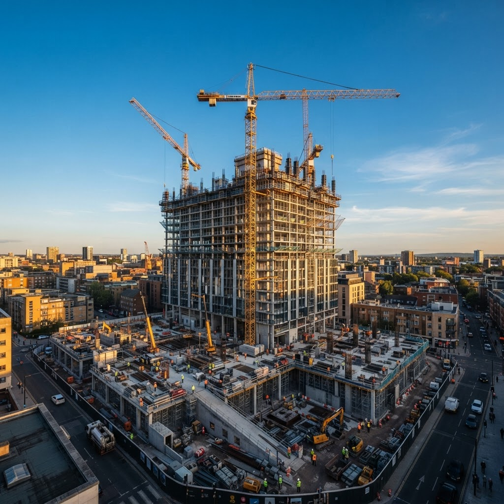 Multi-storey building under construction